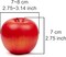 12 Pcs 3inch Fake Apples Decoration Artificial Apples Fake Fruits(Red)
